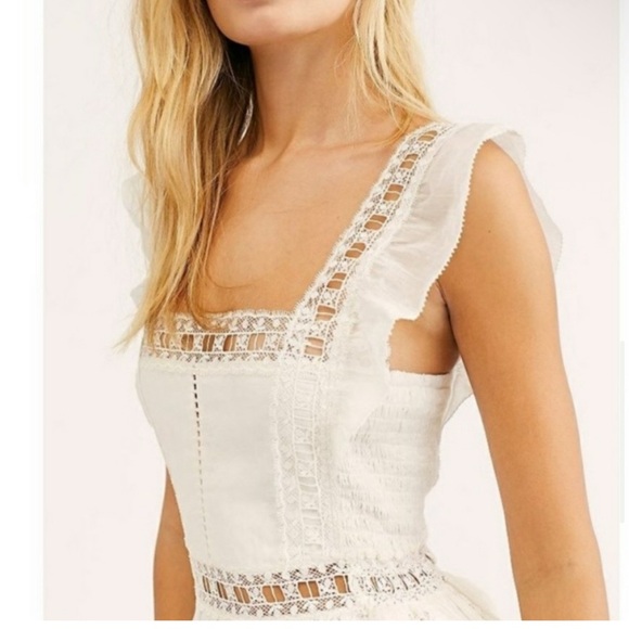 Free People White Verona Mini Dress - Picture 8 of 14